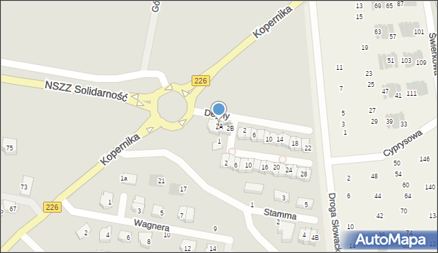 Pruszcz Gdański, Deyny Kazimierza, 2A, mapa Pruszcz Gdański