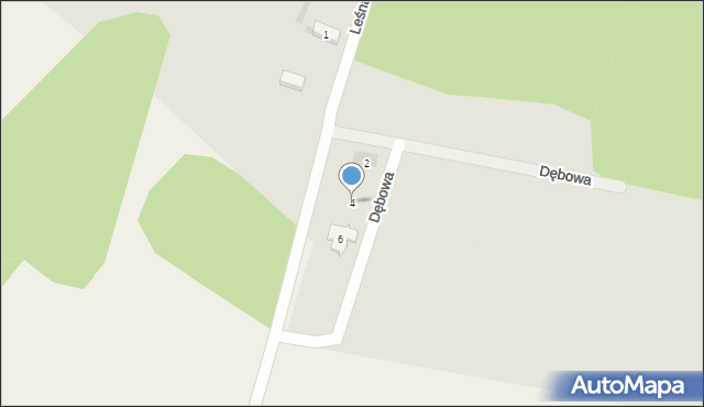 Przemków, Dębowa, 4, mapa Przemków