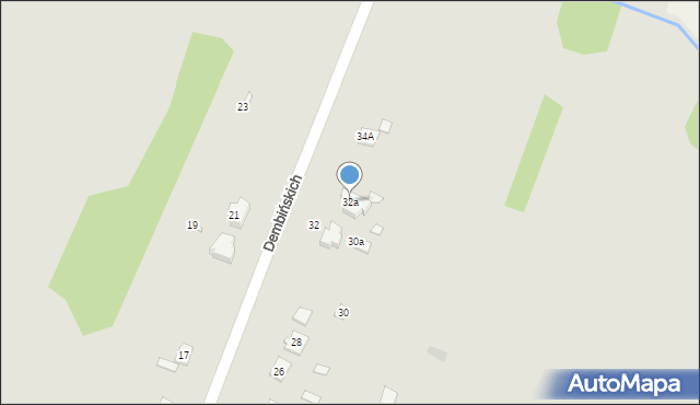 Przysucha, Dembińskich, 32a, mapa Przysucha