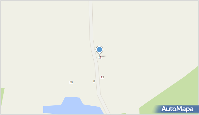 Psucin, Dębowa, 11, mapa Psucin