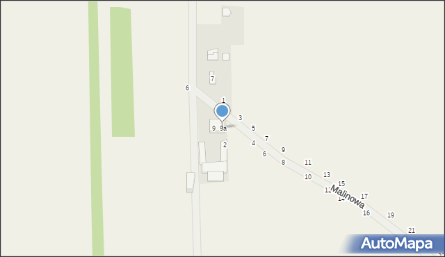 Psucin, Dębowa, 9a, mapa Psucin