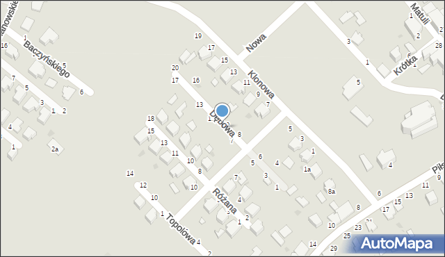 Radomyśl Wielki, Dębowa, 9, mapa Radomyśl Wielki