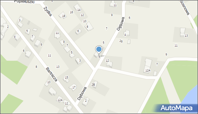 Radostowice, Dębowa, 3, mapa Radostowice