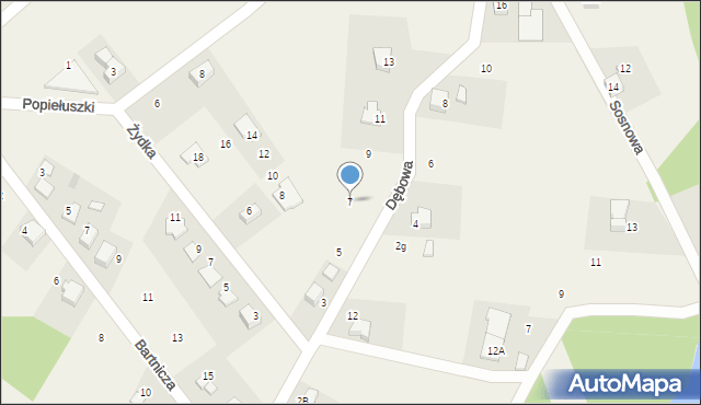 Radostowice, Dębowa, 7, mapa Radostowice