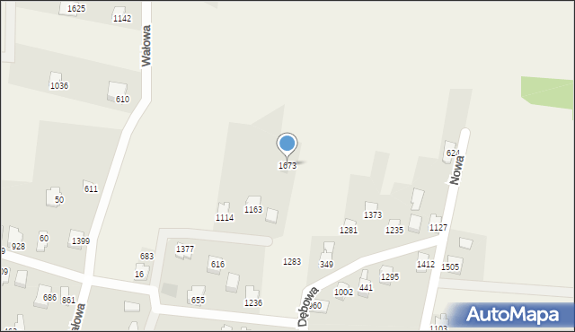 Radziechowy, Dębowa, 1673, mapa Radziechowy