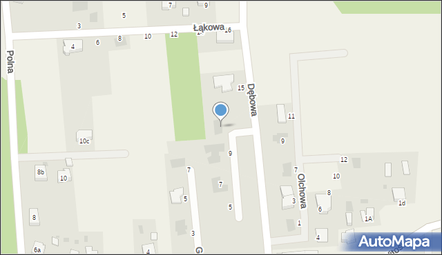 Raszówka, Dębowa, 13, mapa Raszówka