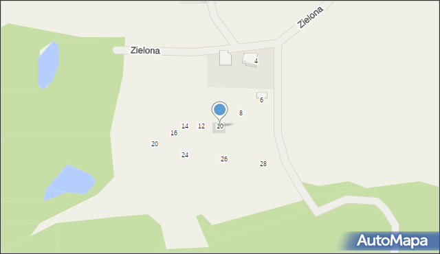 Rąty, Dębowa, 10, mapa Rąty