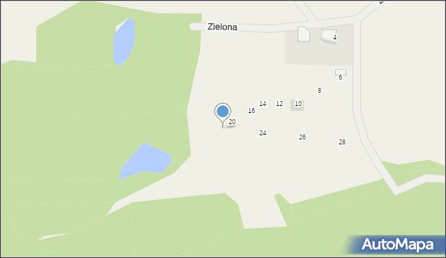 Rąty, Dębowa, 22, mapa Rąty