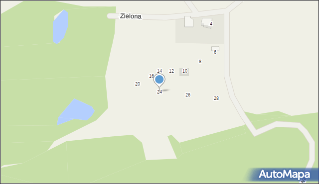 Rąty, Dębowa, 24, mapa Rąty