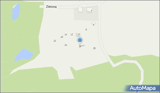 Rąty, Dębowa, 26, mapa Rąty