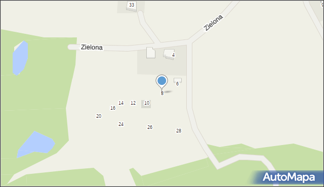 Rąty, Dębowa, 8, mapa Rąty