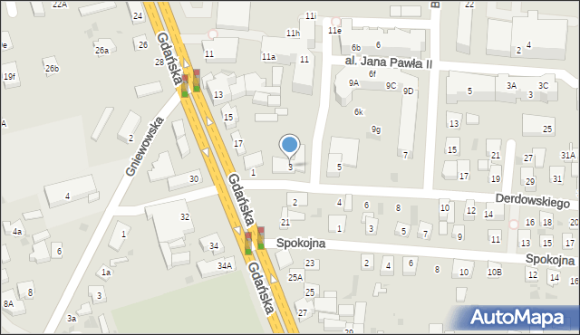 Reda, Derdowskiego Hieronima, 3, mapa Reda