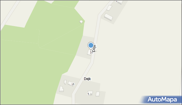 Reskowo, Dejk, 14, mapa Reskowo