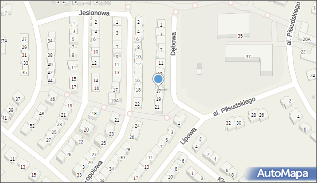 Rotmanka, Dębowa, 17, mapa Rotmanka