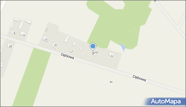 Równe, Dębowa, 19, mapa Równe