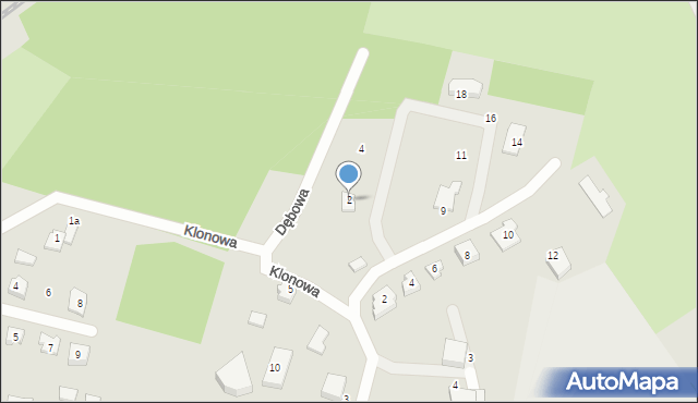 Ruciane-Nida, Dębowa, 2, mapa Ruciane-Nida