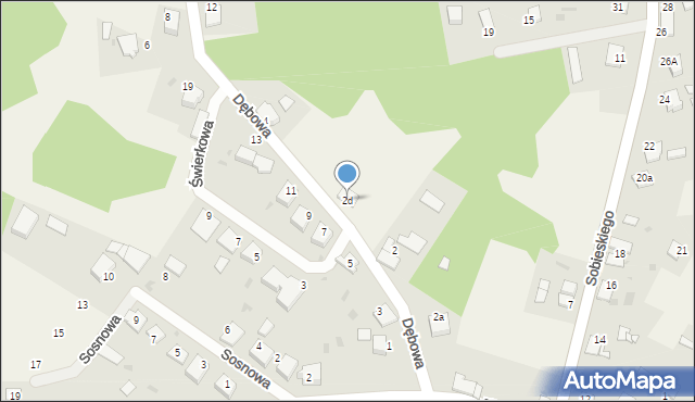 Rudy, Dębowa, 2d, mapa Rudy