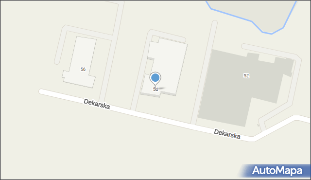 Rusocin, Dekarska, 54, mapa Rusocin