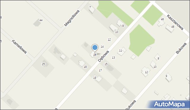 Rybienko Nowe, Dębowa, 16, mapa Rybienko Nowe