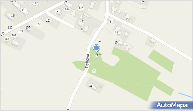Ryczów, Dębowa, 19, mapa Ryczów