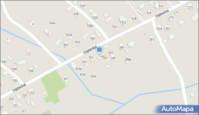 Rzeszów, Dębicka, 299, mapa Rzeszów