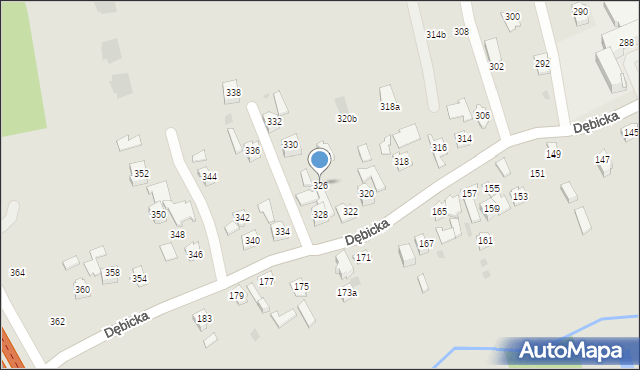 Rzeszów, Dębicka, 326, mapa Rzeszów