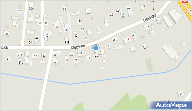 Rzeszów, Dębicka, 21, mapa Rzeszów
