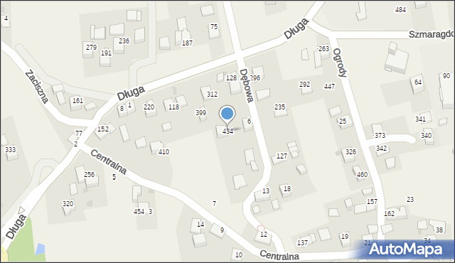 Rzozów, Dębowa, 10, mapa Rzozów