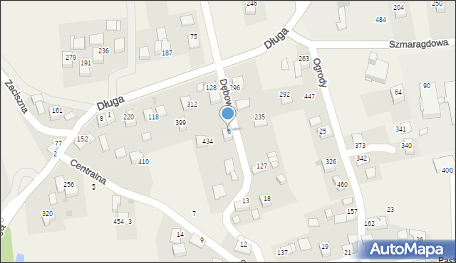 Rzozów, Dębowa, 4, mapa Rzozów