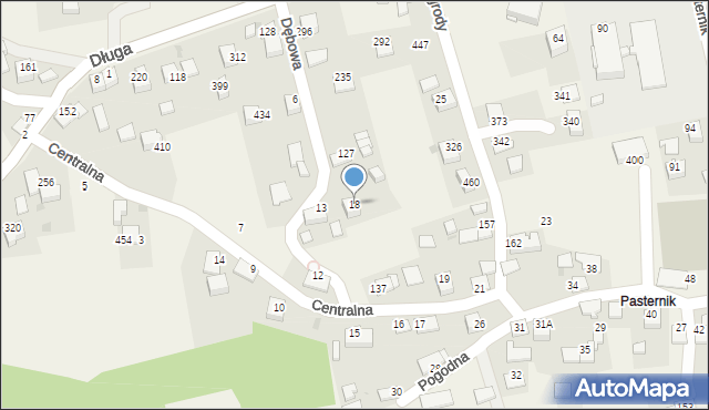 Rzozów, Dębowa, 7, mapa Rzozów