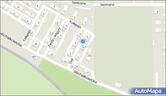 Siemianowice Śląskie, Deji Franciszka, 3, mapa Siemianowice Śląskie