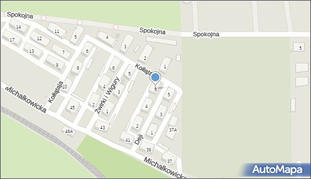 Siemianowice Śląskie, Deji Franciszka, 6, mapa Siemianowice Śląskie