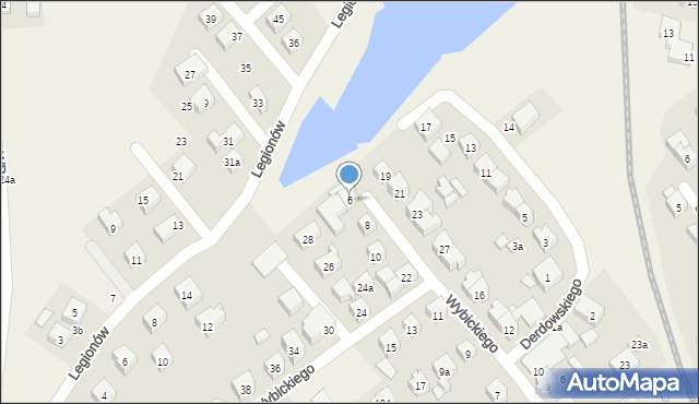 Sierakowice, Derdowskiego Hieronima, 6, mapa Sierakowice