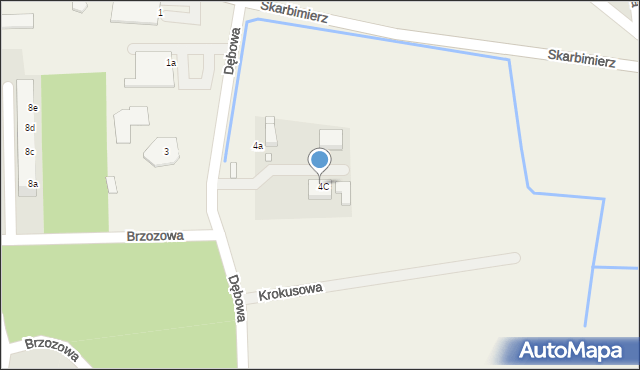 Skarbimierz-Osiedle, Dębowa, 4C, mapa Skarbimierz-Osiedle