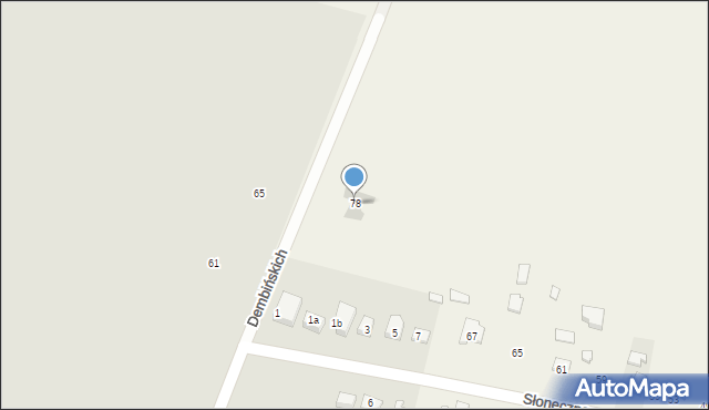 Skrzyńsko, Dembińskich, 78, mapa Skrzyńsko