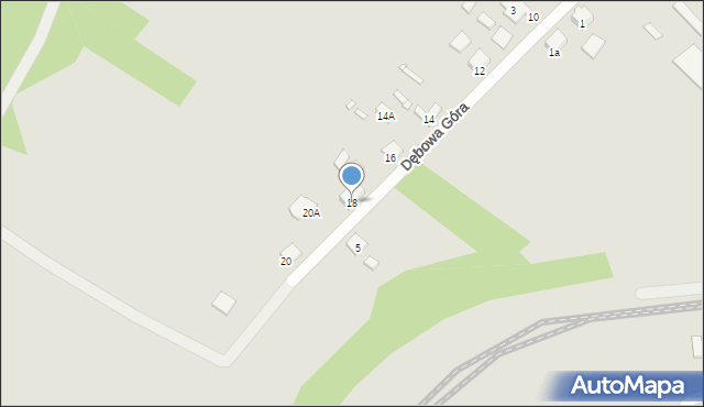 Sławków, Dębowa Góra, 18, mapa Sławków