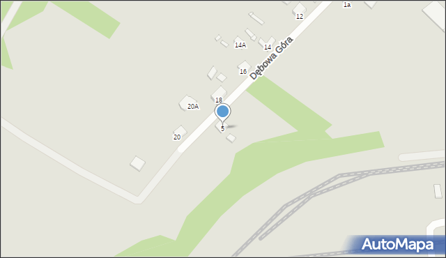 Sławków, Dębowa Góra, 5, mapa Sławków