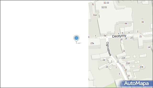 Słupsk, Deotymy, 15, mapa Słupska