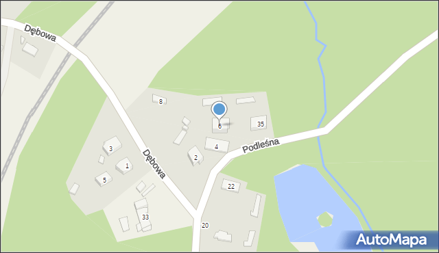 Smardzew, Dębowa, 6, mapa Smardzew