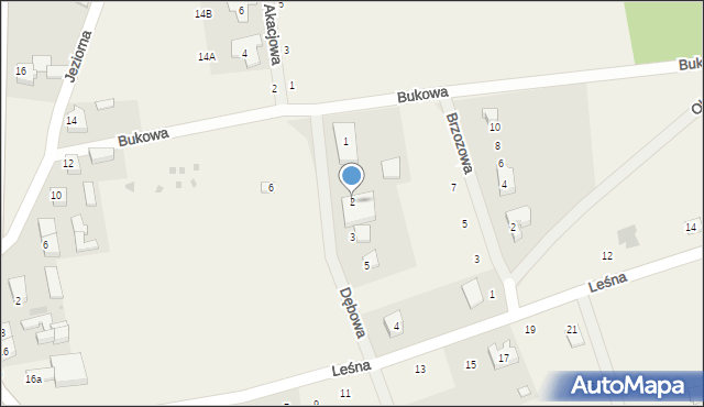 Smołdzino, Dębowa, 2, mapa Smołdzino