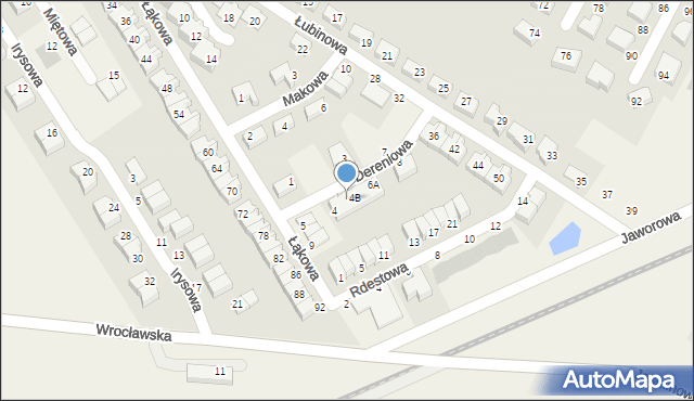Smolec, Dereniowa, 4A, mapa Smolec