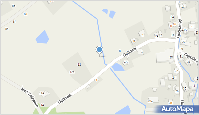 Sosnówka, Dębowa, 10, mapa Sosnówka