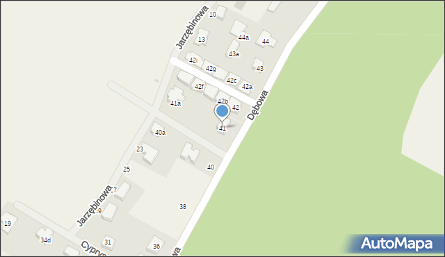 Spalice, Dębowa, 41, mapa Spalice