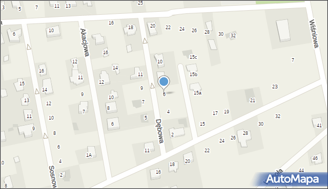 Stare Opole, Dębowa, 6, mapa Stare Opole