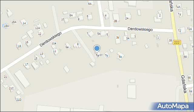 Starogard Gdański, Derdowskiego Hieronima, 7a, mapa Starogard Gdański