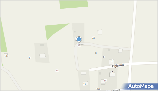 Stepna-Michałki, Dębowa, 12, mapa Stepna-Michałki