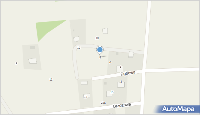Stepna-Michałki, Dębowa, 8, mapa Stepna-Michałki