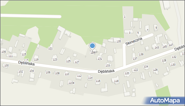 Stężyca, Dęblińska, 129, mapa Stężyca
