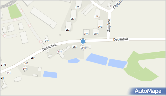 Stężyca, Dęblińska, 154a, mapa Stężyca