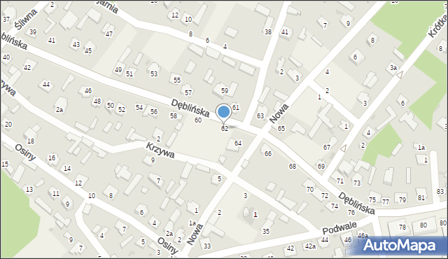 Stężyca, Dęblińska, 62, mapa Stężyca